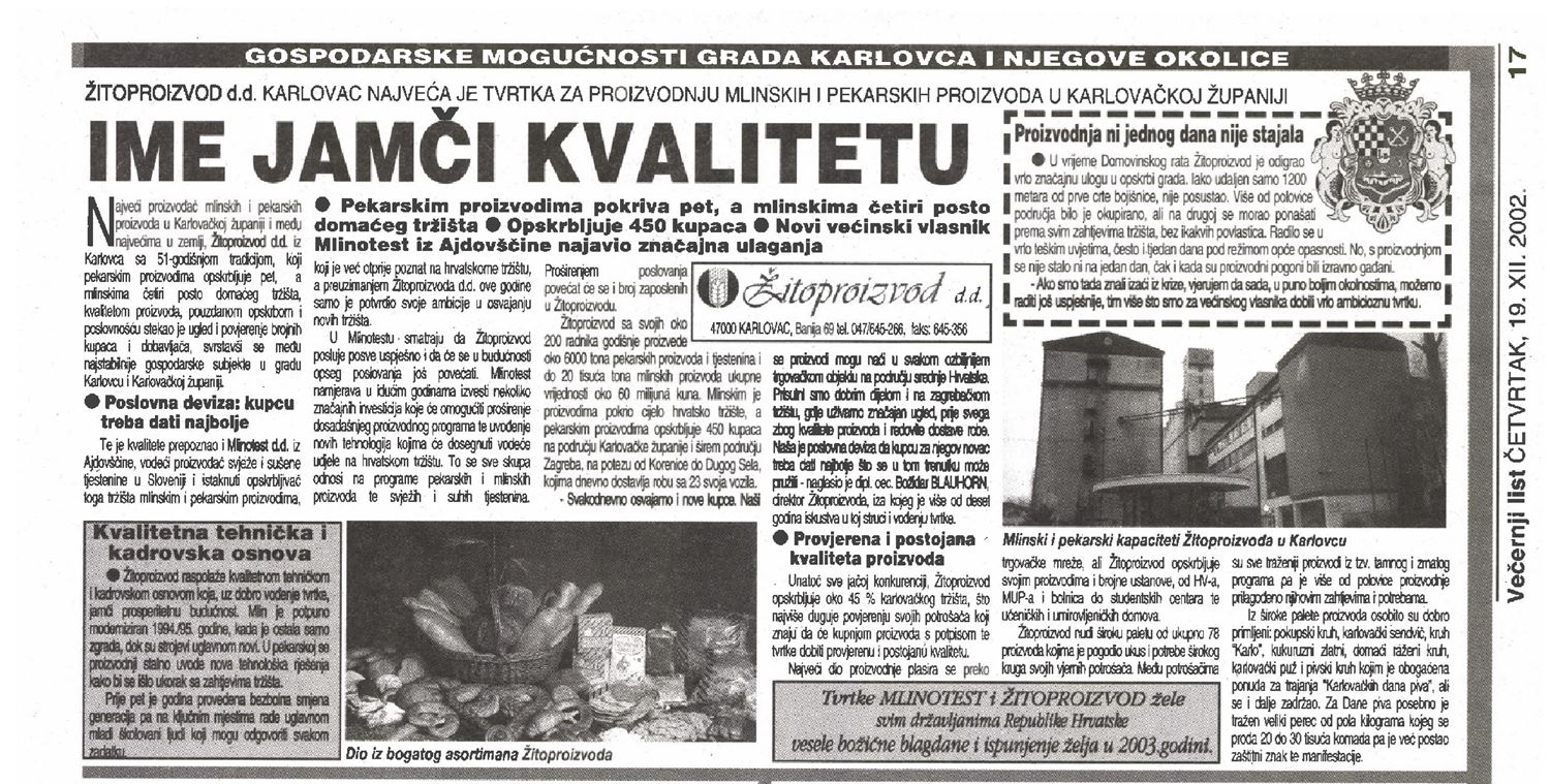 Žitoproizvod 80. obljetnica